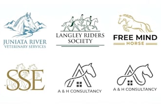 design a horse, equestrian, ranch, equine logo with vector files