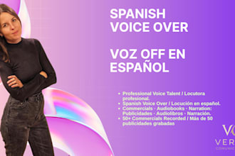 record a professional spanish voice over