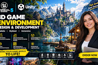 do unreal engine game development, 3d game environment unity 3d unreal engine5