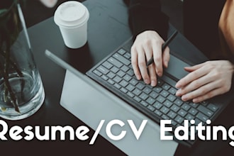 edit and proofread your cover letter and resume or CV