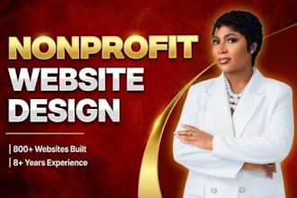 design a non profit website for non profit charity donation