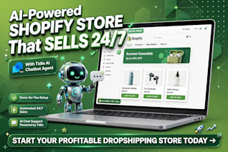 build shopify store with ai chatbot and ai agent