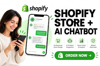 build shopify store with ai chatbot and ai agent