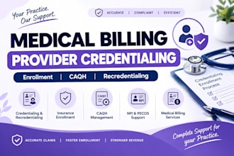 handle medical billing and provider credentialing
