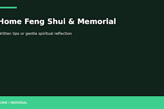 give home feng shui tips or a mediumship spirit reading
