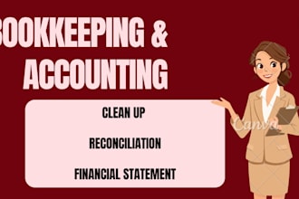 do bookkeeping, clean up, xero and give advice on financial statement
