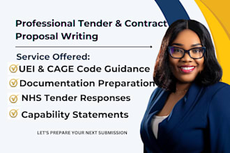 write winning contract proposal, nhs tender response and capability statement