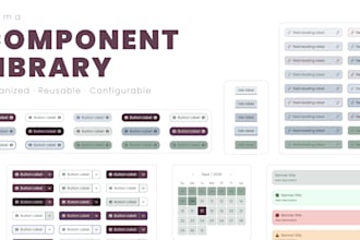 organize your figma components into a reusable library