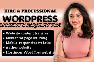 build wordpress website design wordpress migration hostinger wordpress website