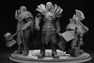 3dp model sculpture,characters,warhammer40k,dnd miniatures,stl,creatures,statue