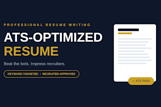 write an ats optimized resume with powerful bullet points