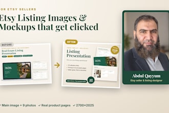 design etsy listing images and mockups for your digital product