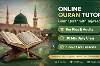 teach quran online with tajweed for kids and beginners