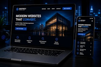 build a responsive business website or corporate website
