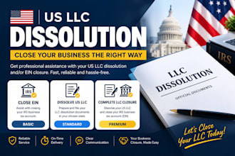 dissolve us llc, dissolve wyoming llc, dissolve delaware, close ein, s corp