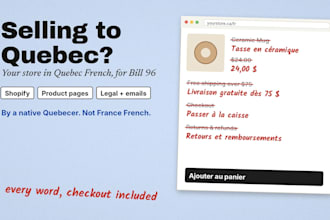 translate english to canadian french for your business or website