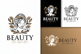 design a beautiful feminine logo with full commercial copyright ownership