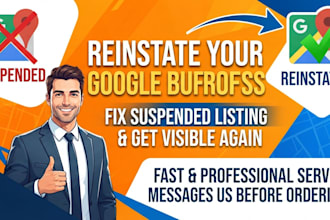 reinstate and fix suspended google my business gmb profile
