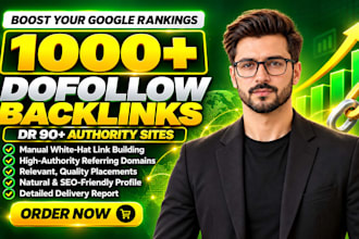 build  1000 high authority dofollow dr 90 backlinks safely