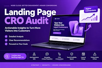 audit your landing page to identify conversion opportunities