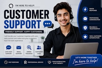 provide a reliable customer service with messenger, email and live calls