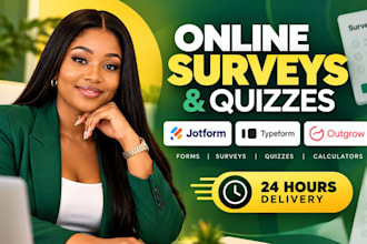 build jotform typeform and outgrow surveys and quizzes scoreapp assessment tally