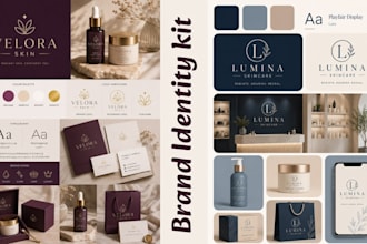 design german or italian skincare, lash, and nail studio branding kit with canva