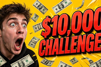 design viral youtube thumbnail like mrbeast style