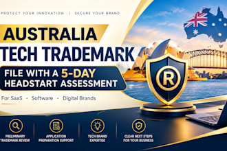 file an australia tech trademark with a 5 day headstart assessment