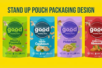 do pouch label design and stand up pouch packaging design