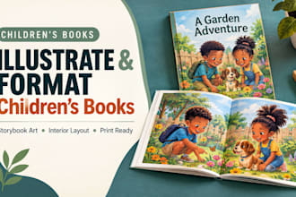 illustrate and format children book