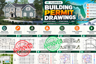 provide florida architectural and structural engineering for permit drawing mep