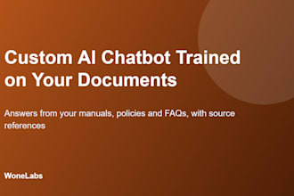 build a custom ai chatbot trained on your documents