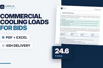 do hvac cooling load calculation with excel and engineering report