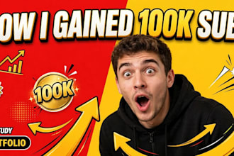 design eye catchy you tube thumbnail for your video
