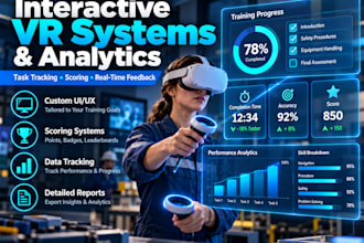 develop unity VR training simulations and interactive applications