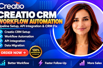 setup creatio crm workflow automate creatio sales pipeline api integration