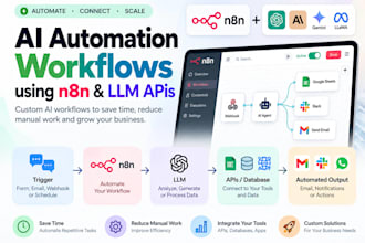 build n8n ai automation workflows with llm apis
