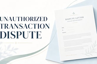 draft your unauthorized bank transaction dispute and legal documents