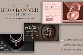 design premium shopify hero banners for your store