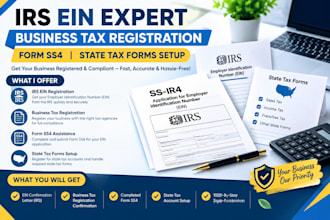 irs ein expert business tax registration form ss4 state tax forms setup