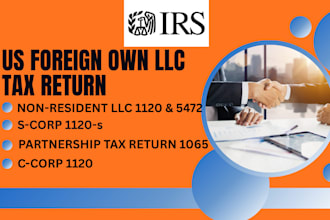 file and fax US tax forms 1120, 5472 and 1065