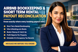 manage airbnb and short term rental bookkeeping