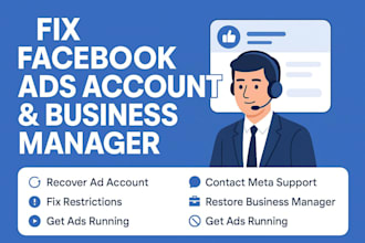 fix facebook ad account and meta business manager issues