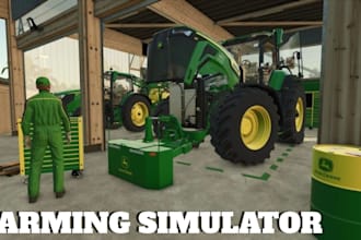 create custom fs25 fs22 fs19 farming simulator mods, tractors and farm machinery