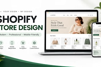 design a professional shopify store for your  bussiness