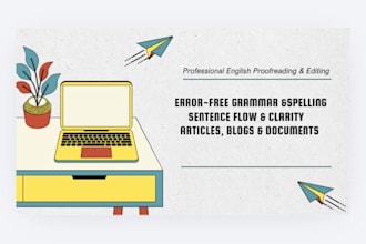 do professional english proofreading and editing