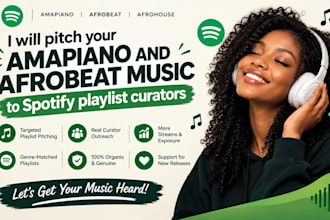 pitch your amapiano and afrobeat music to spotify playlist curators