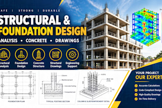 do engineering analysis foundation design structural drawing concrete structure