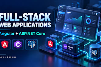 build a full stack web application with angular and asp net core